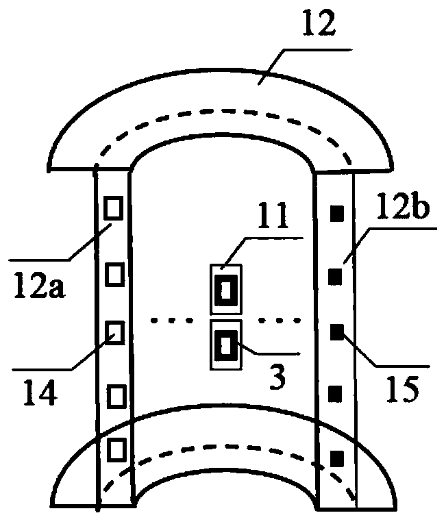 Electromagnetic flaw detection device for bridge cables and its application