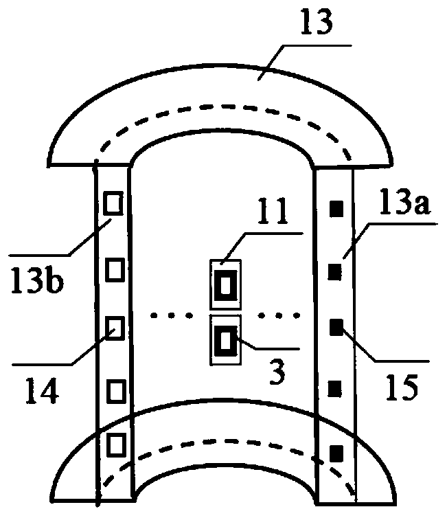 Electromagnetic flaw detection device for bridge cables and its application