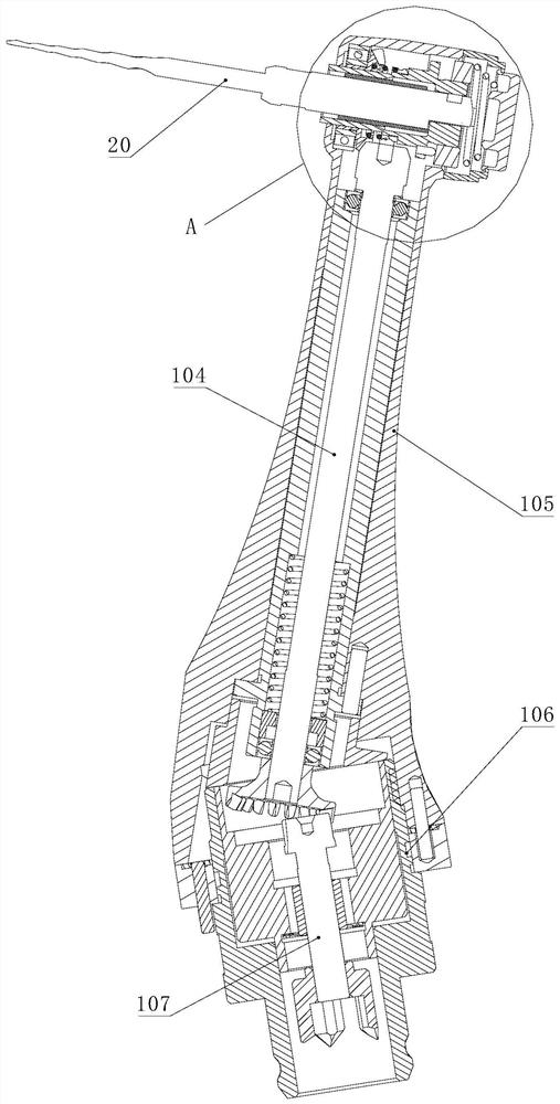 Dental handpiece, handpiece head thereof, and root canal preparation machine