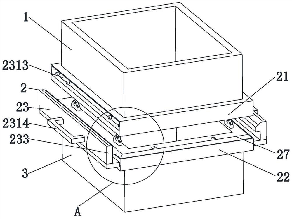 Sand mold casting self-locking sand box