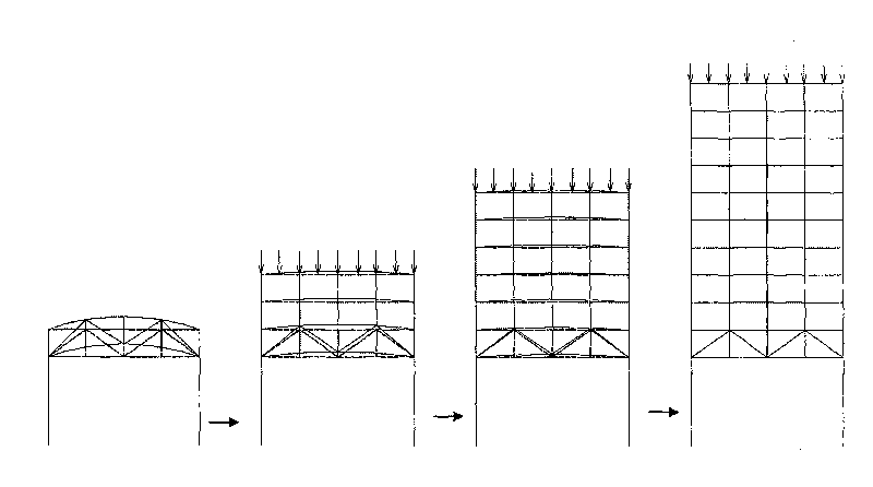 Device and method for elevation synchronous compensation for super-high structure construction