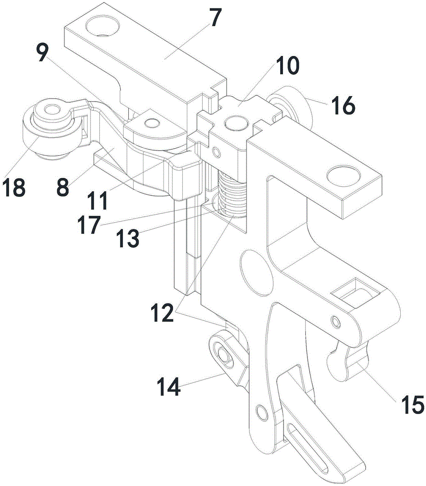 Electric suspended conveying system for clothing materials and implementation method for electric suspended conveying system