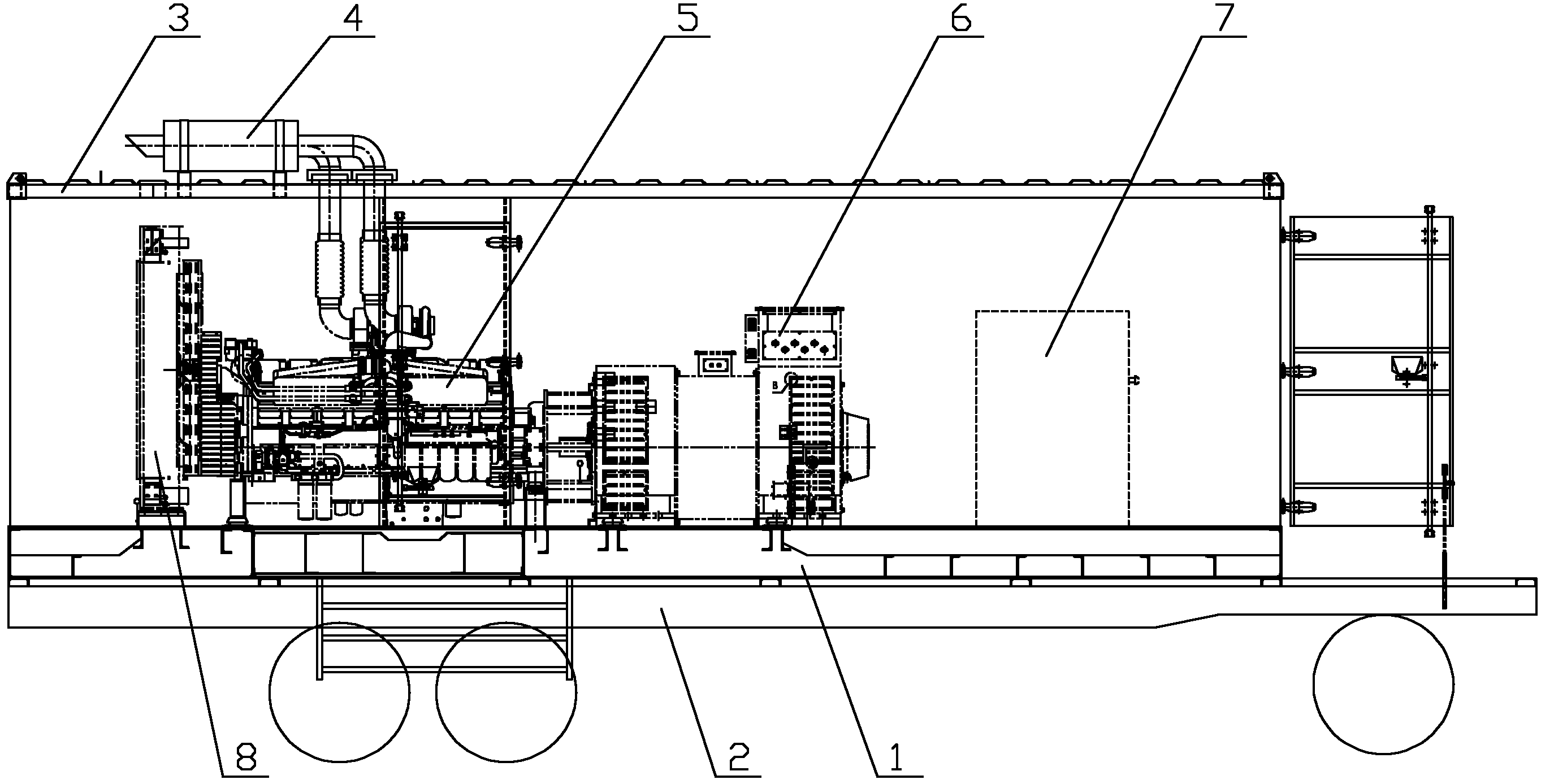 Mobile high-voltage power station