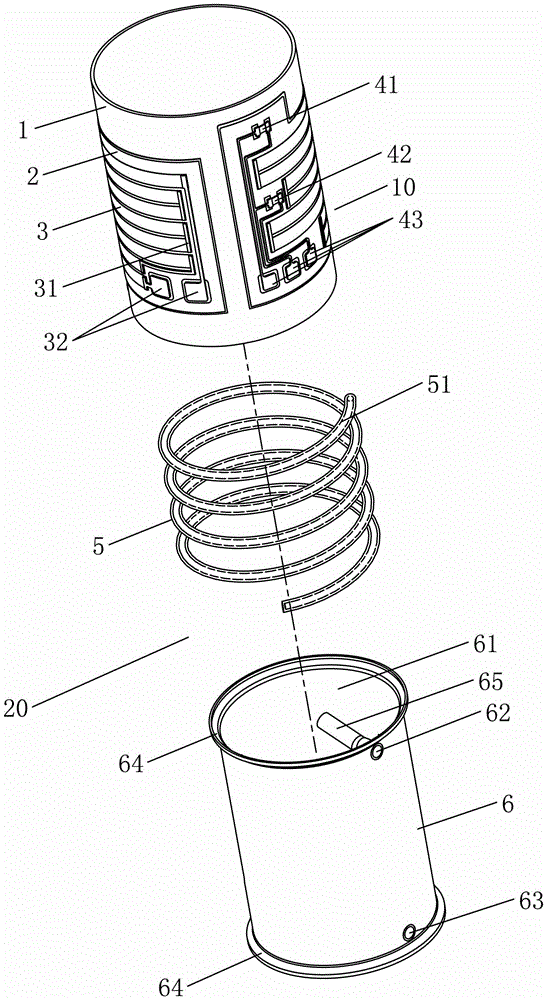 Device used for heating liquid