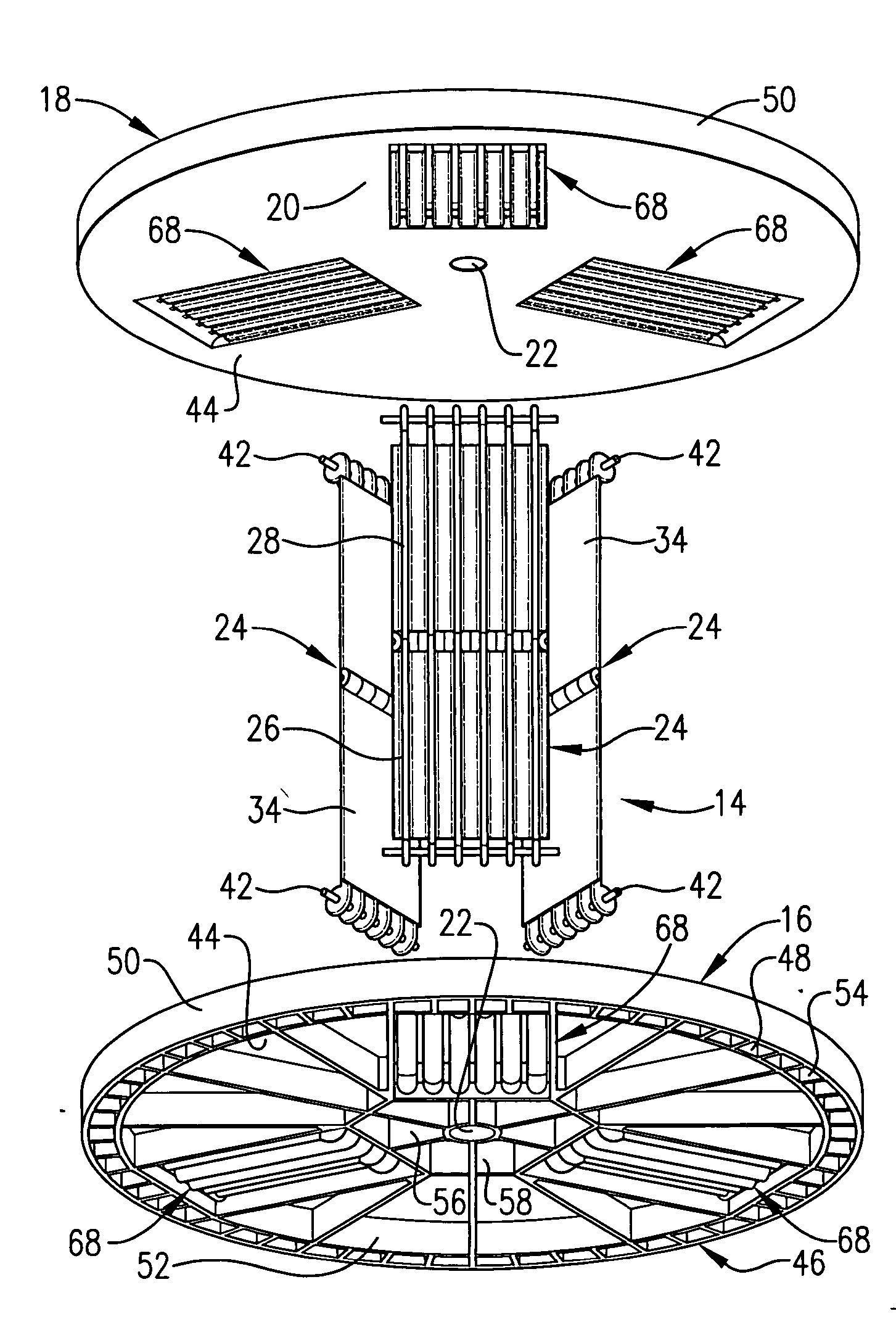 Lightweight collapsible reel for cable, conduit or tubing