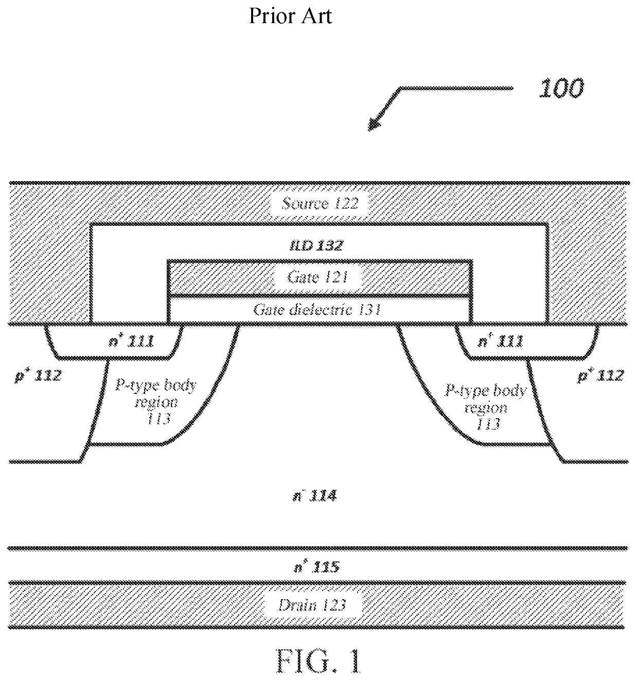 Solid power semiconductor field effect transistor structure