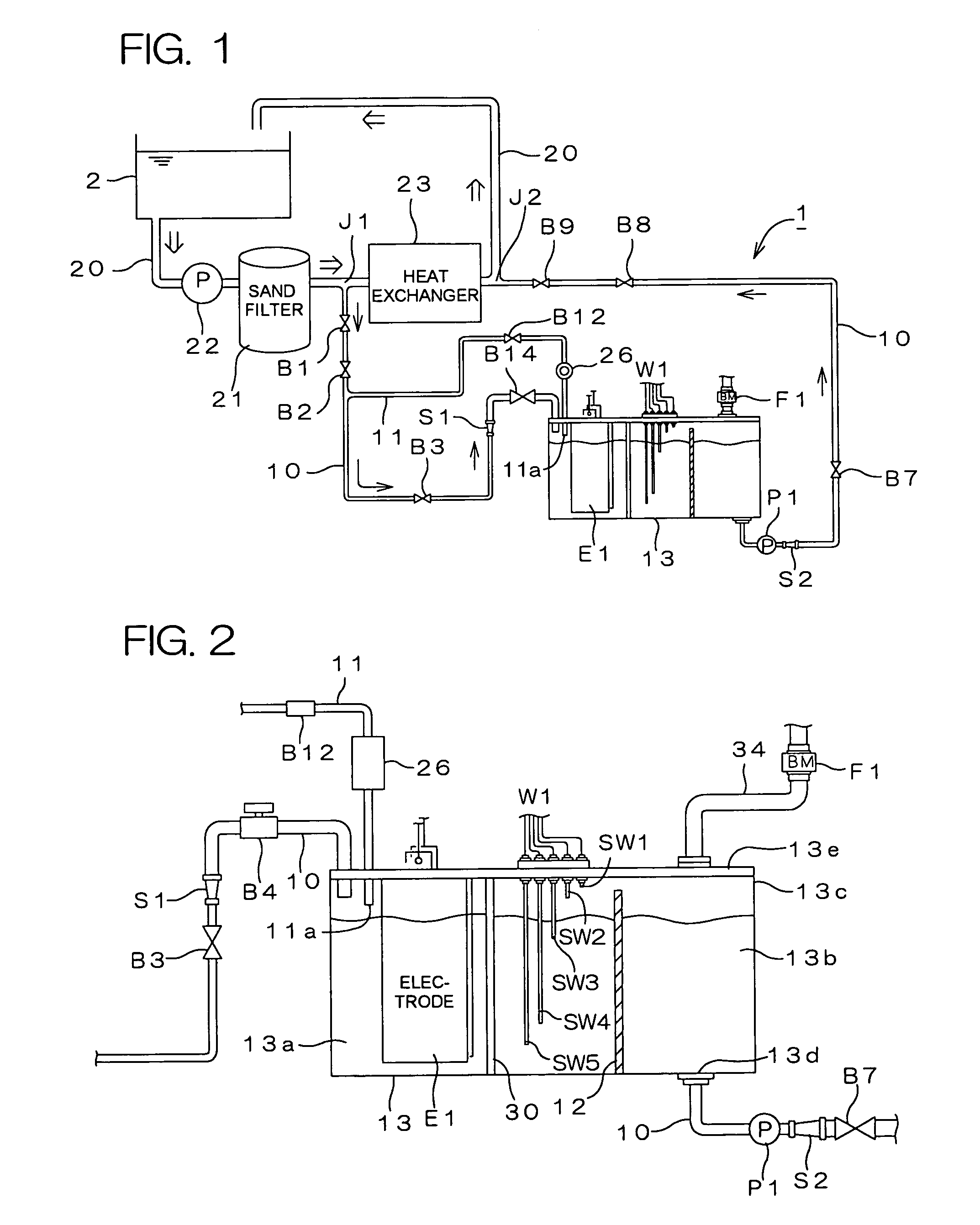 Water treating device