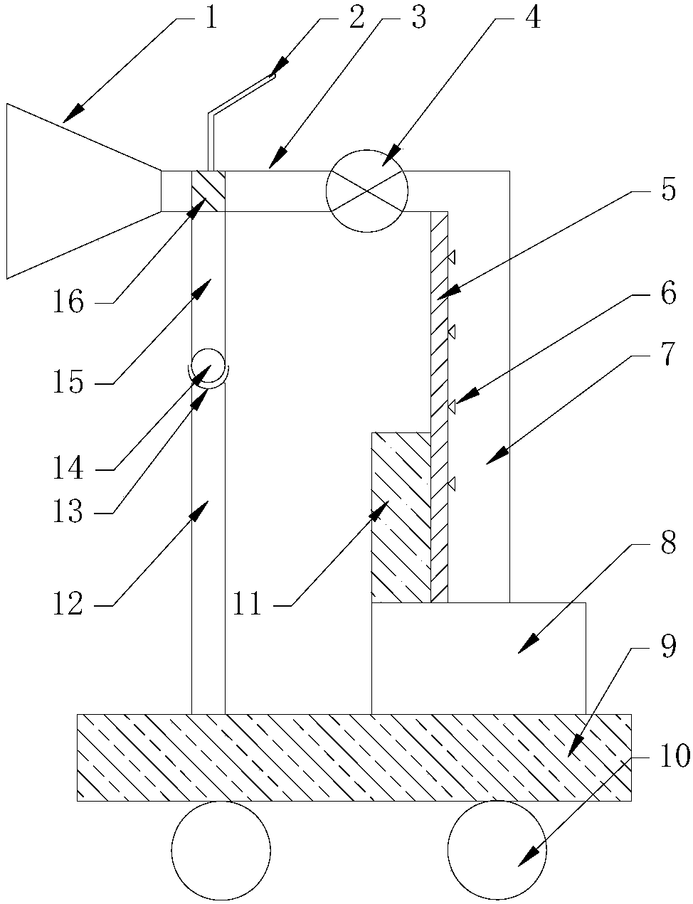 Novel mechanical dust removal device