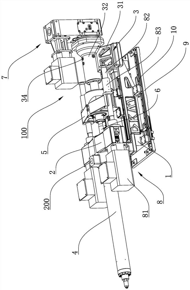 High-speed low-inertia structure applied to injection molding machine and injection molding machine with high-speed low-inertia structure