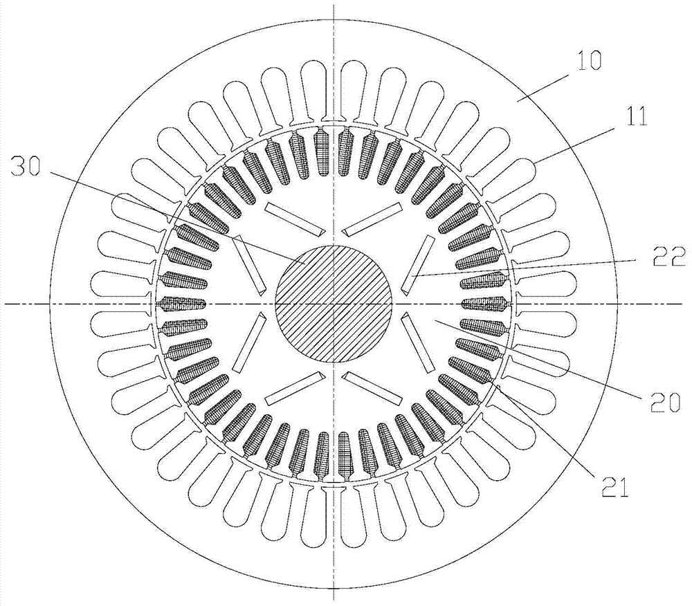 Motor and its motor rotating mechanism and outdoor unit of air conditioner