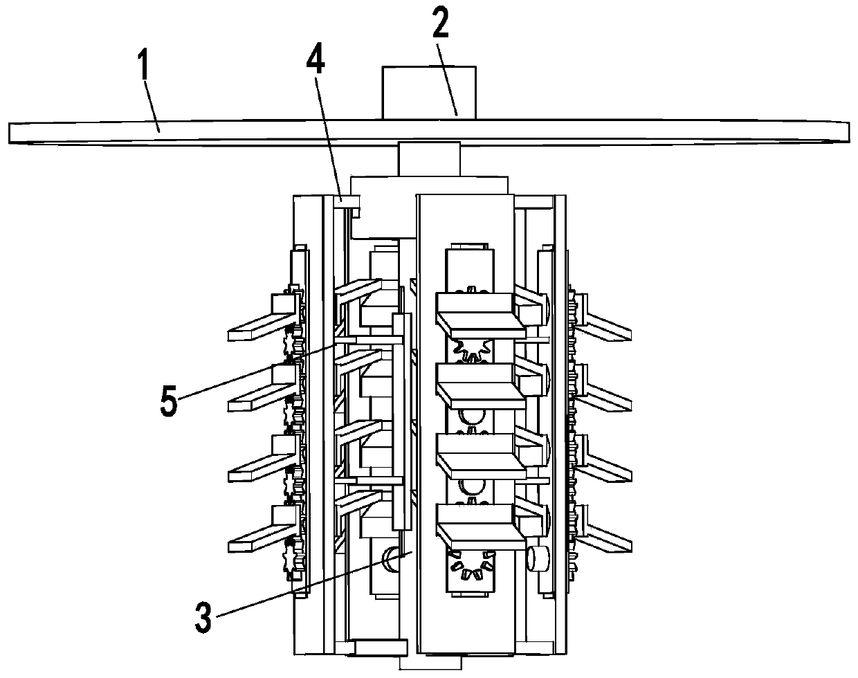 A kind of agitator for rubber production and rubber production mixing process