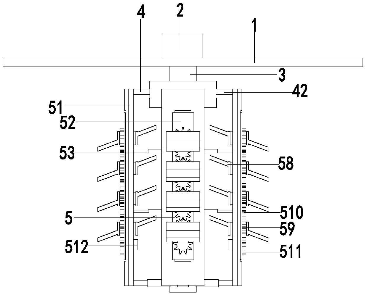 A kind of agitator for rubber production and rubber production mixing process