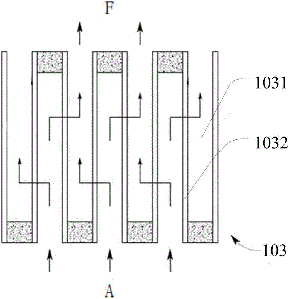 High-temperature wastewater dust removal filter device with waste heat recovery function