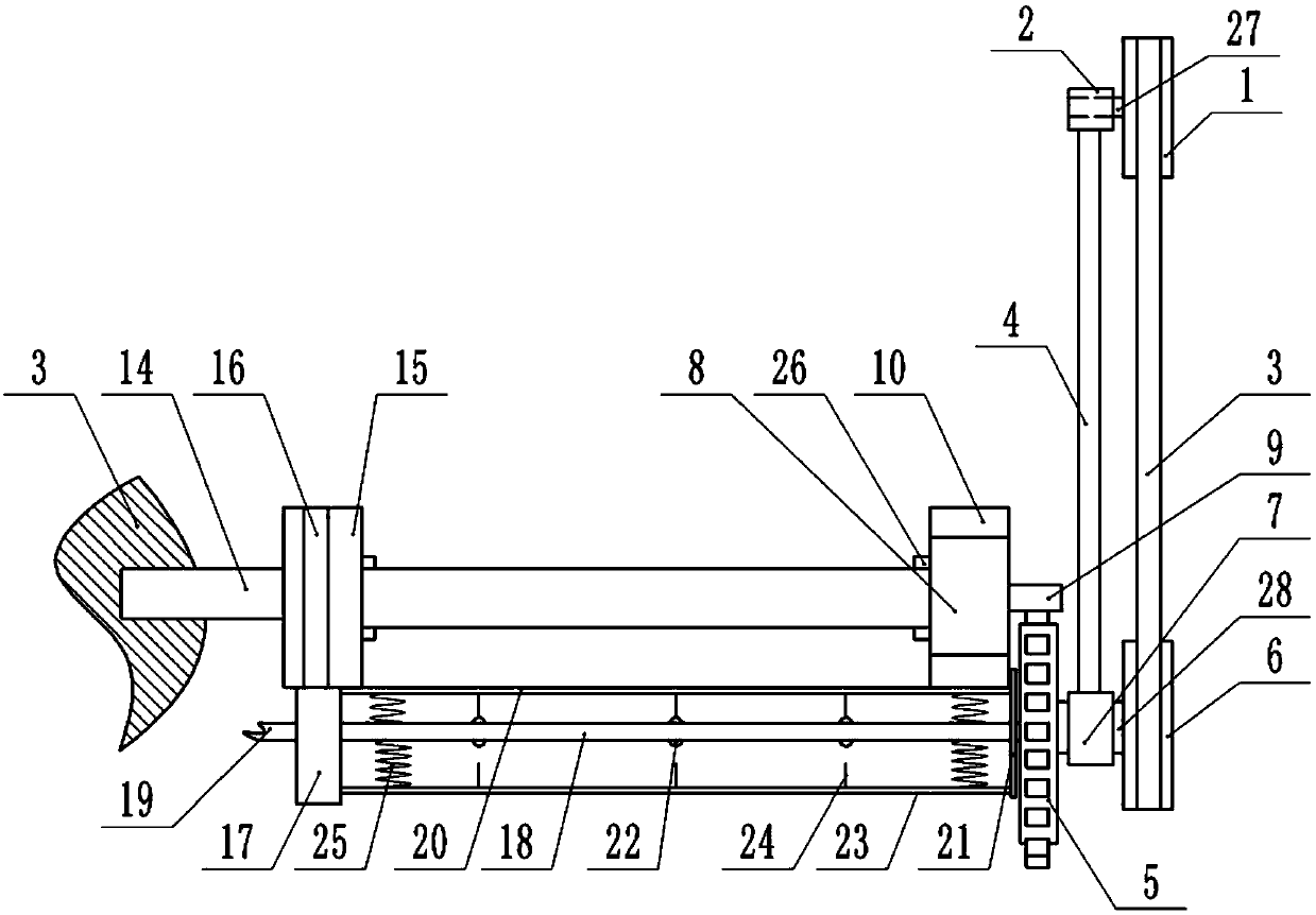 Platepaint spraying device for buildings