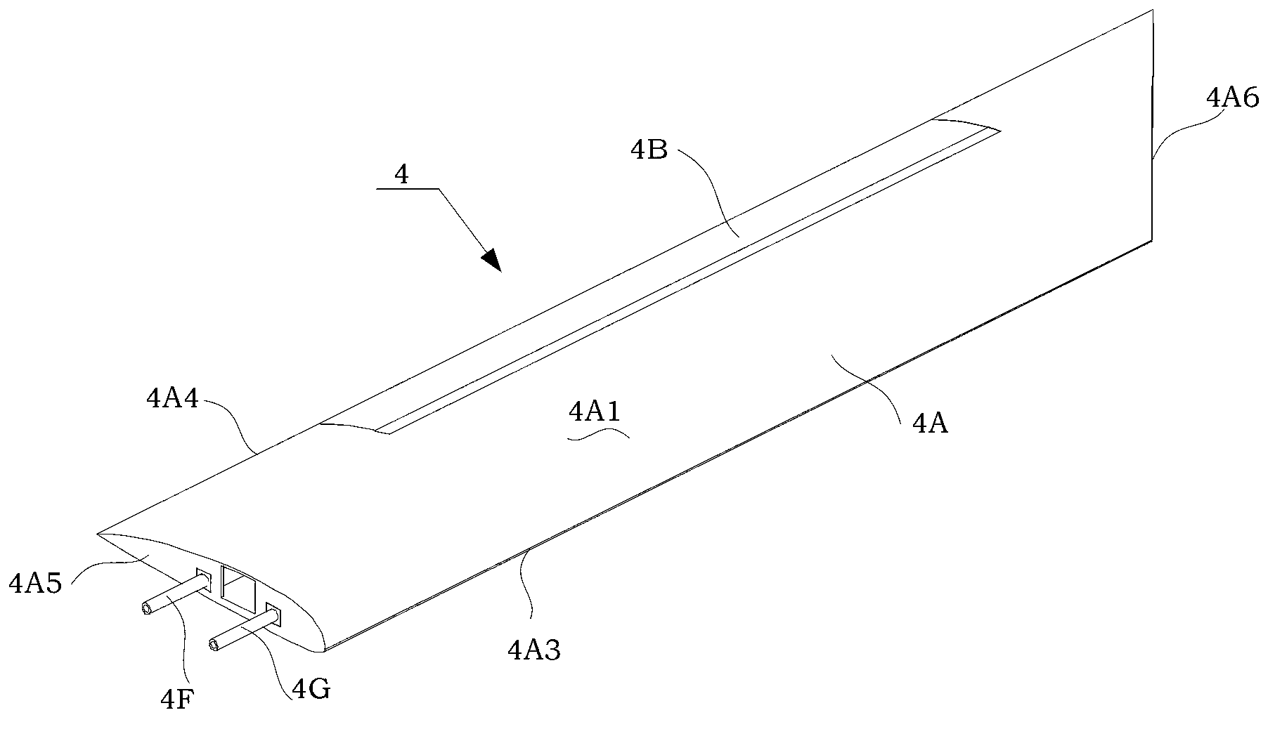 Wing rib-free rapid water injection and drainage wing suitable for sea and air across amphibious unmanned aerial vehicle