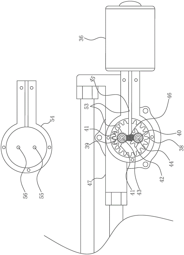 Three-blade flexible wall mounted wiper hydraulic oscillating wiper