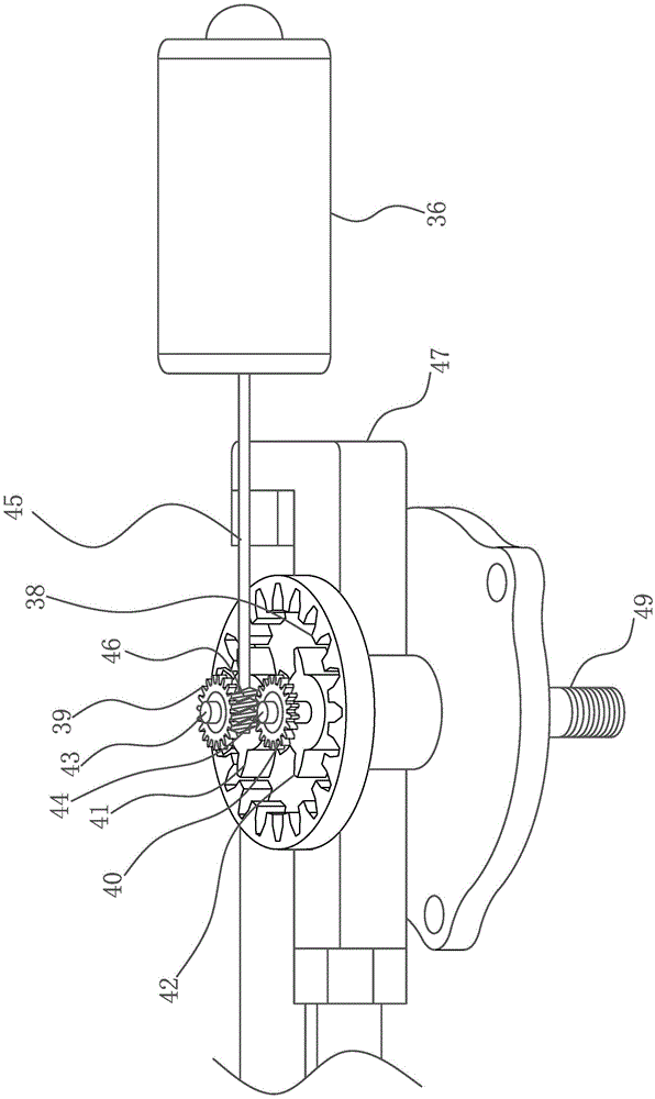 Three-blade flexible wall mounted wiper hydraulic oscillating wiper