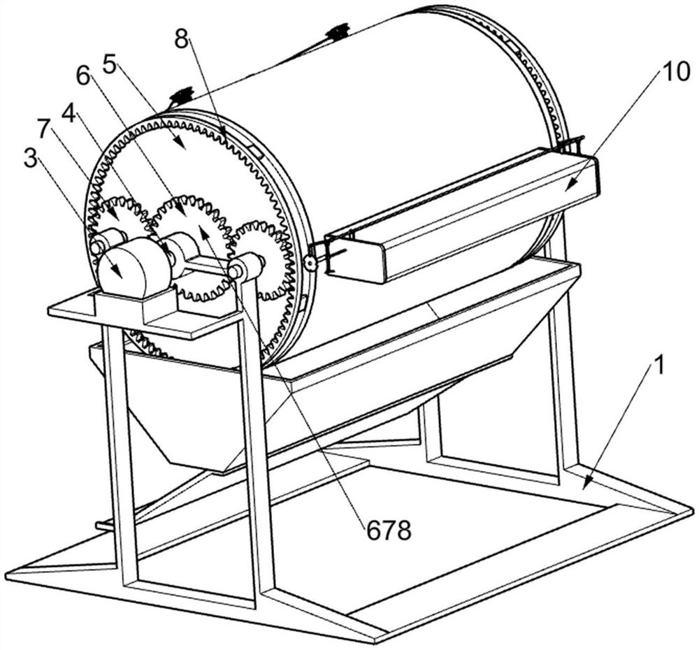 A powder ball milling device that is convenient for discharging