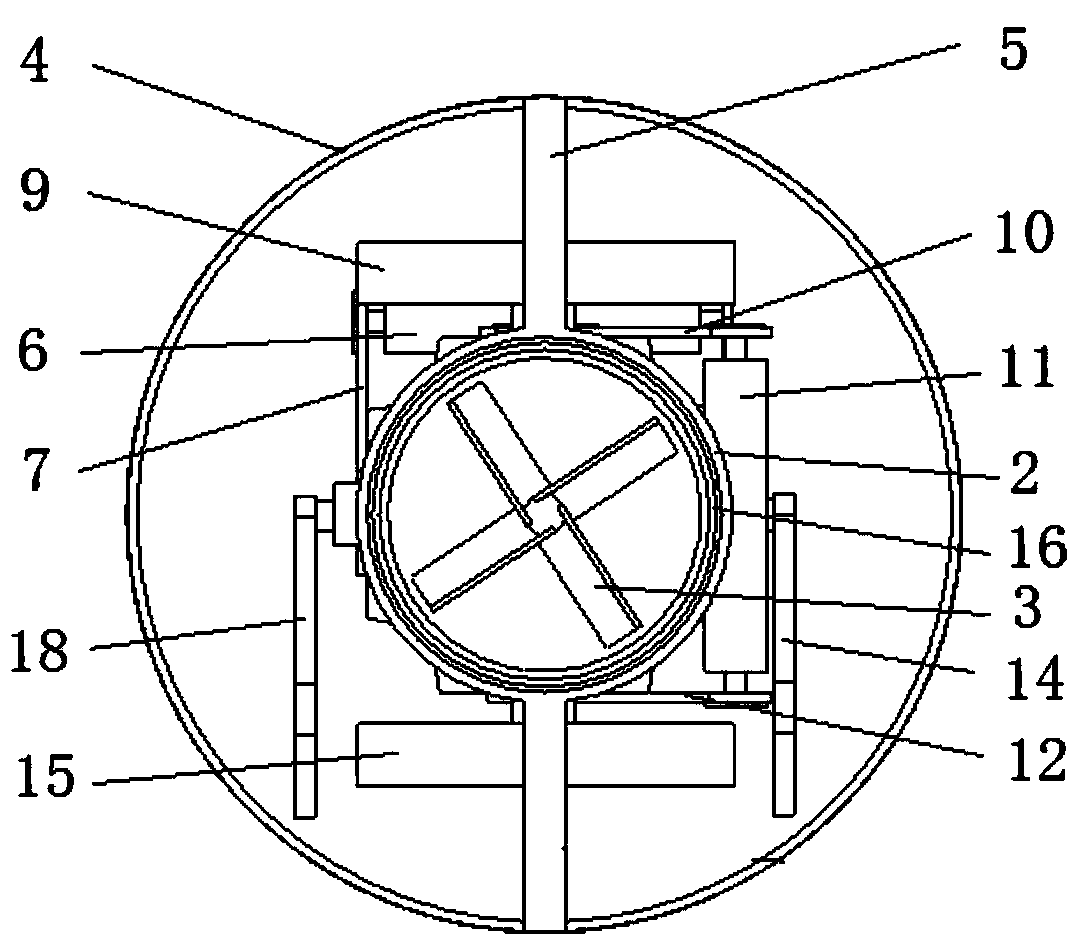 Under-actuated spherical underwater robot with flexible movement