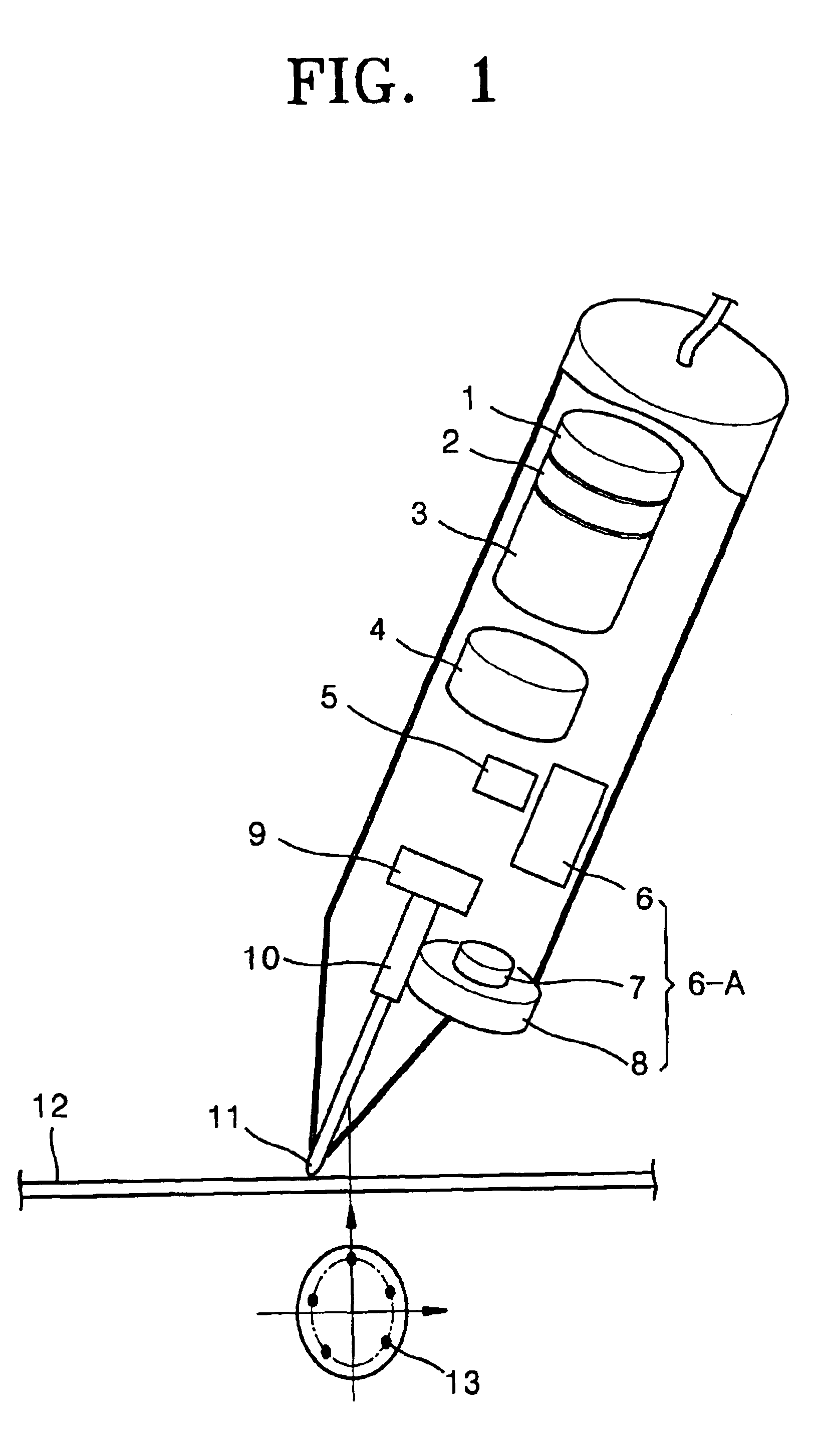 Electronic pen input device and coordinate detecting method therefor