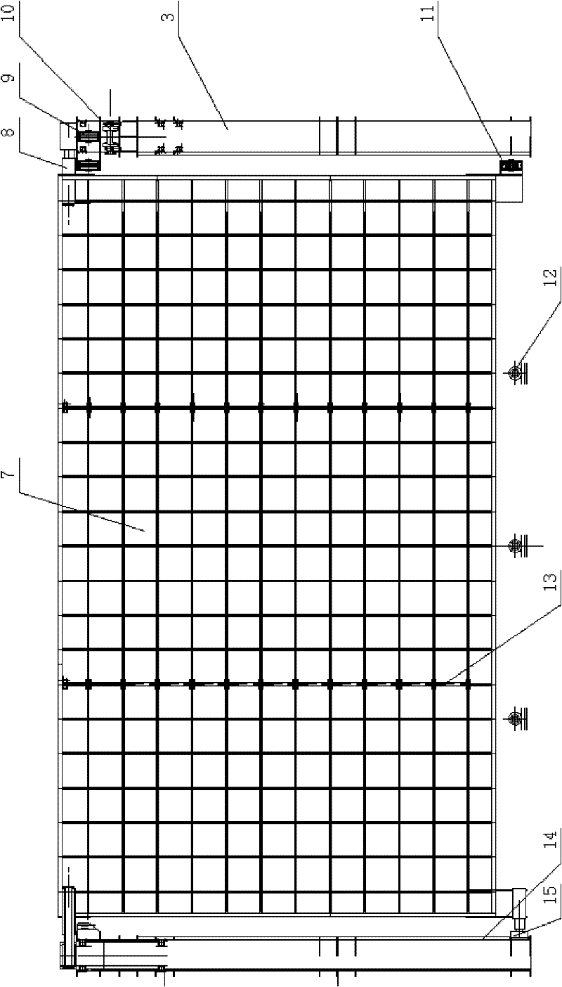 Large-scale lifting screen performance machine with long-span synchronous lifting arm