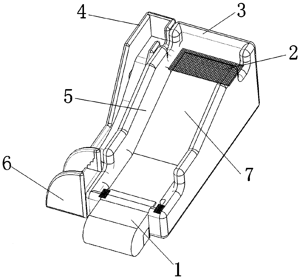 Inflatable type skateboard surfing amusement equipment