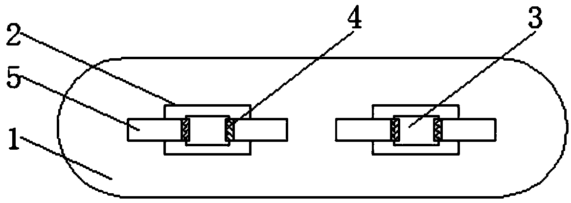 Tensile piece with anti-slide clamp