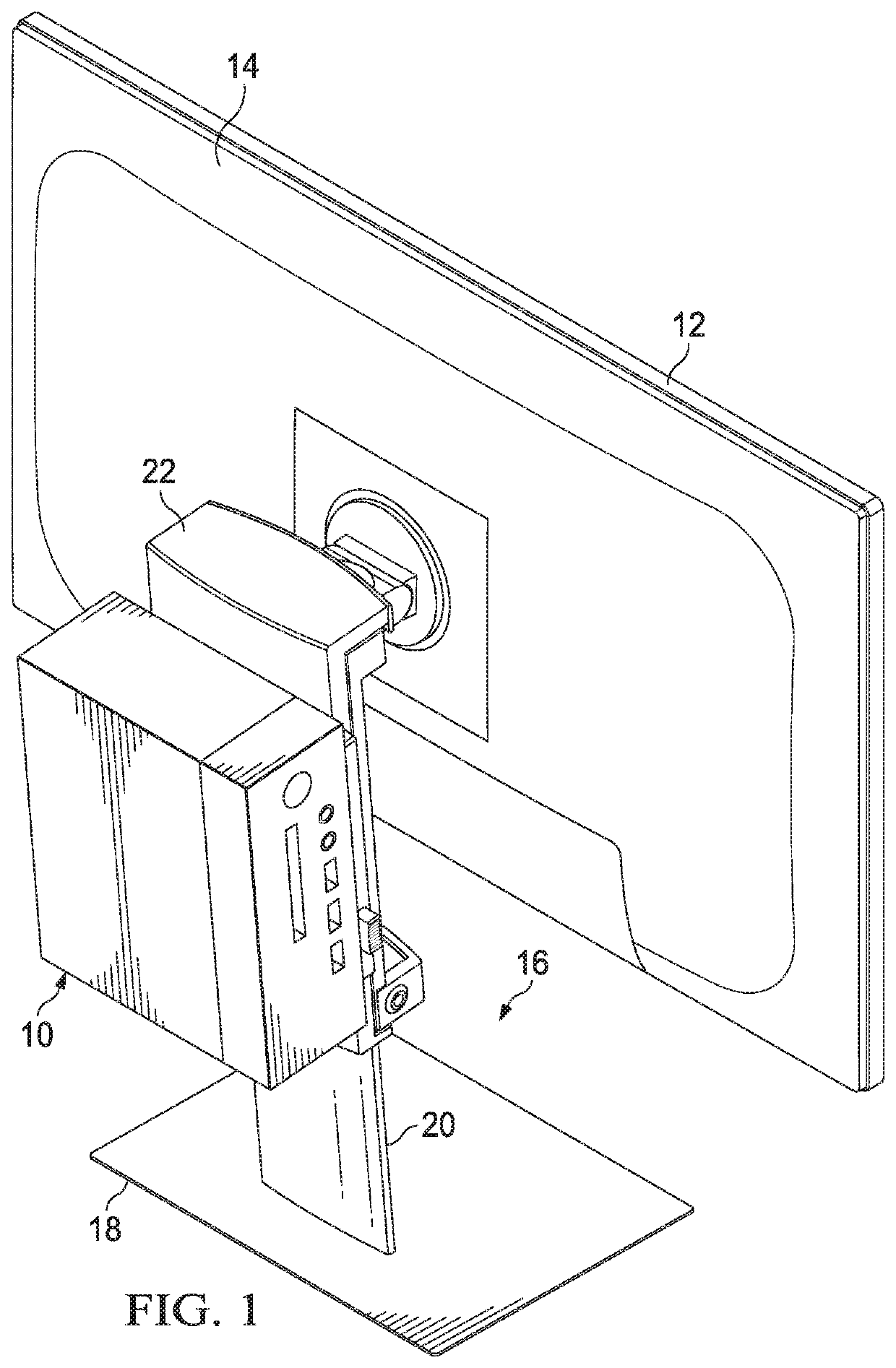 Information handling system universal monitor mount