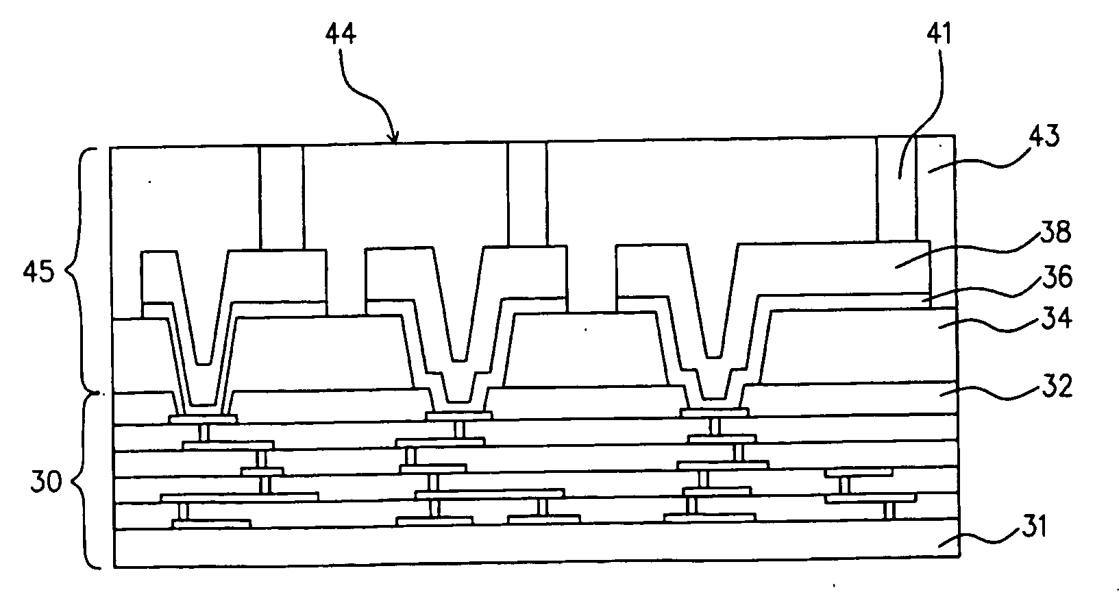 Post passivation structure for a semiconductor device and packaging process for same