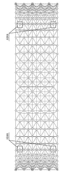 Construction process of ultra-large-span net-frame arch-shaped shed type storage silo