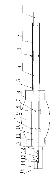 Method and device for grouting in hole and effectively stopping grout