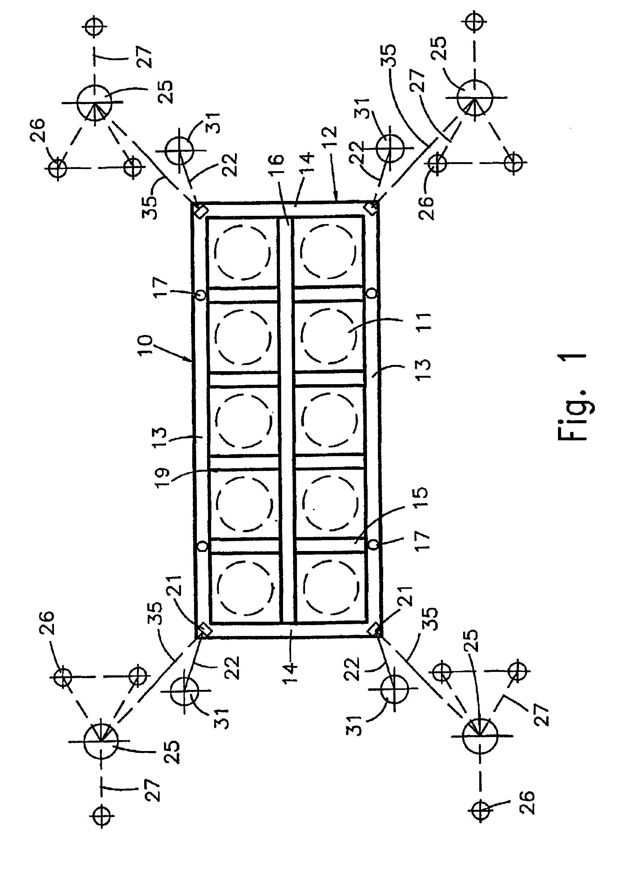 Apparatus for breeding fish in open sea