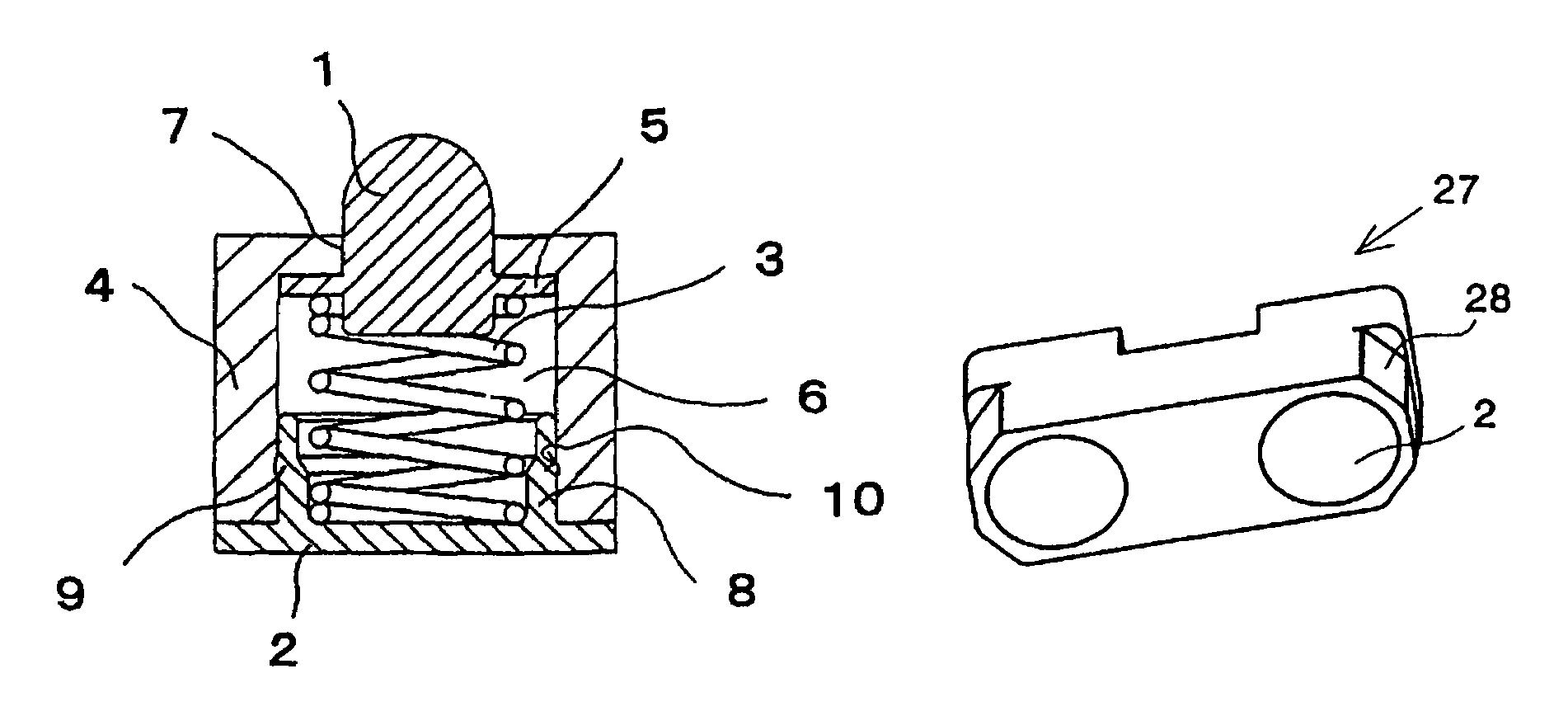 Pressure contact holding-type connector