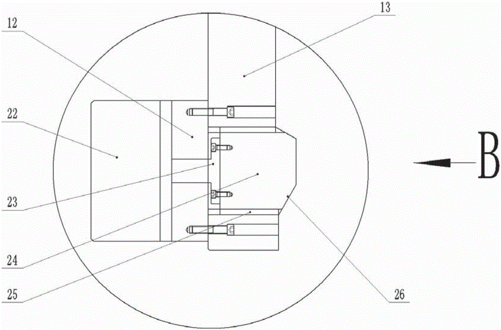 Machine shell punching and burr trimming device