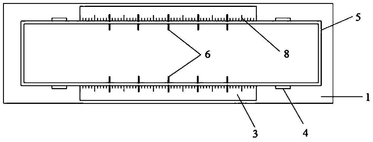 Forming test mold and method for chopped fiber-cement-based material test piece