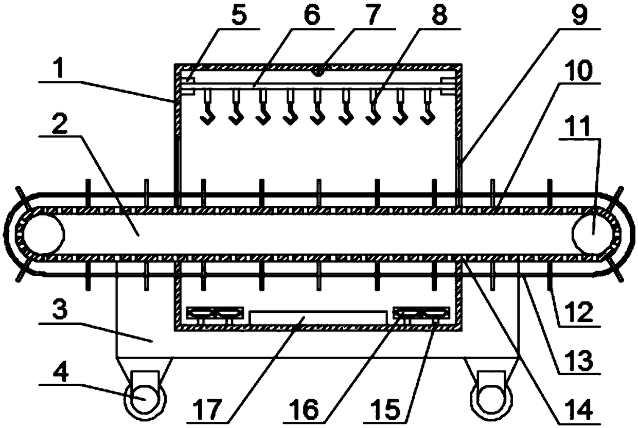 Automobile accessory surface drying device