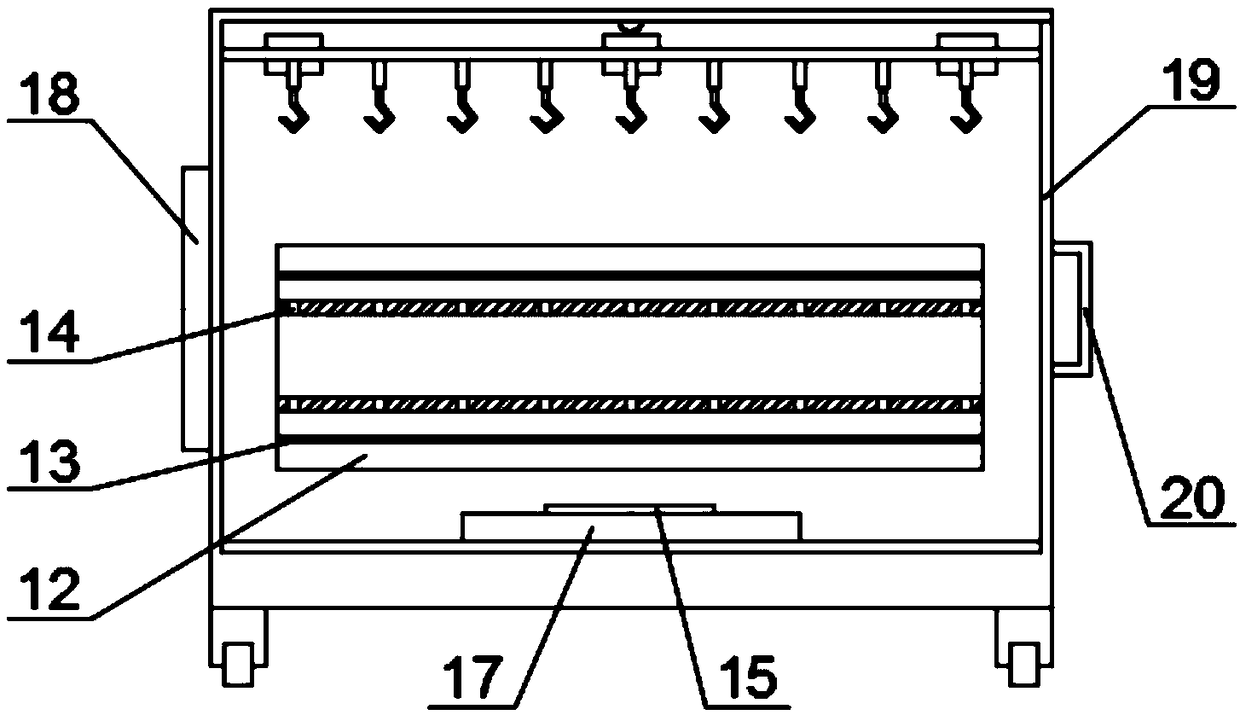 Automobile accessory surface drying device