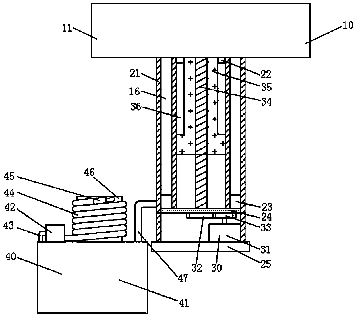 Warning device for forest fire prevention and using method thereof