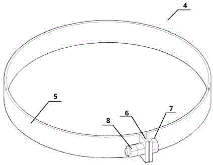 Construction structure of cylindrical die