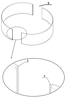 Construction structure of cylindrical die