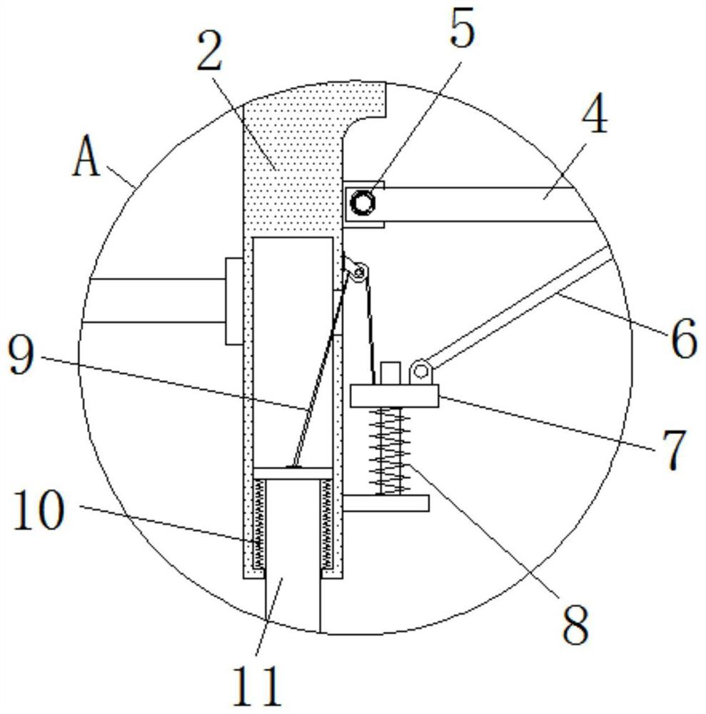 A sewage treatment device for industrial production that is easy to clean up waste water scum