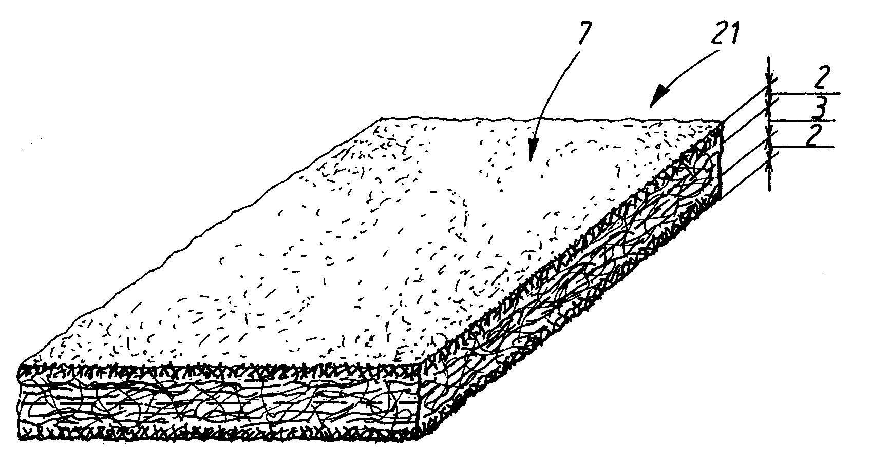 Laminate having improved wiping properties and a method for producing the laminate