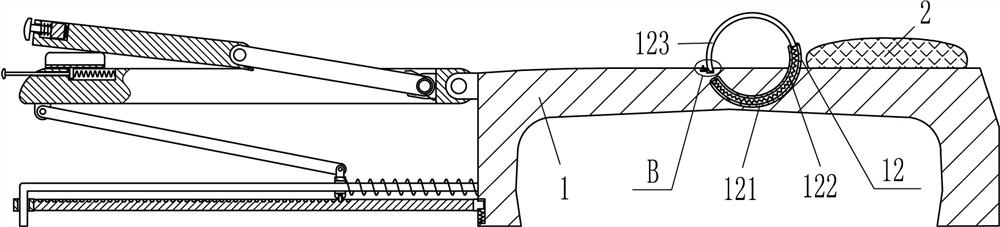 An auxiliary device for changing diapers for infants