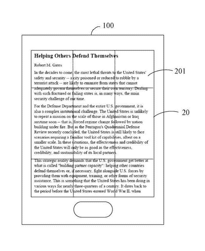 Electronic equipment and page processing method thereof