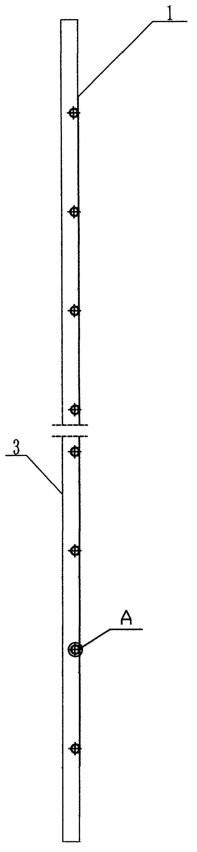 Tube plate type core device of flat-plate solar collector