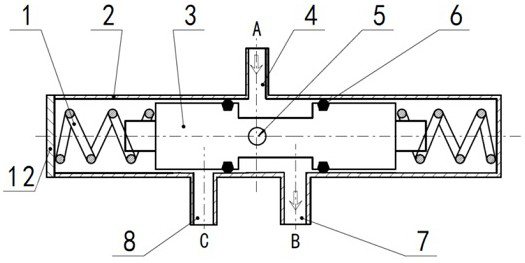 A kind of flow booster reversing valve