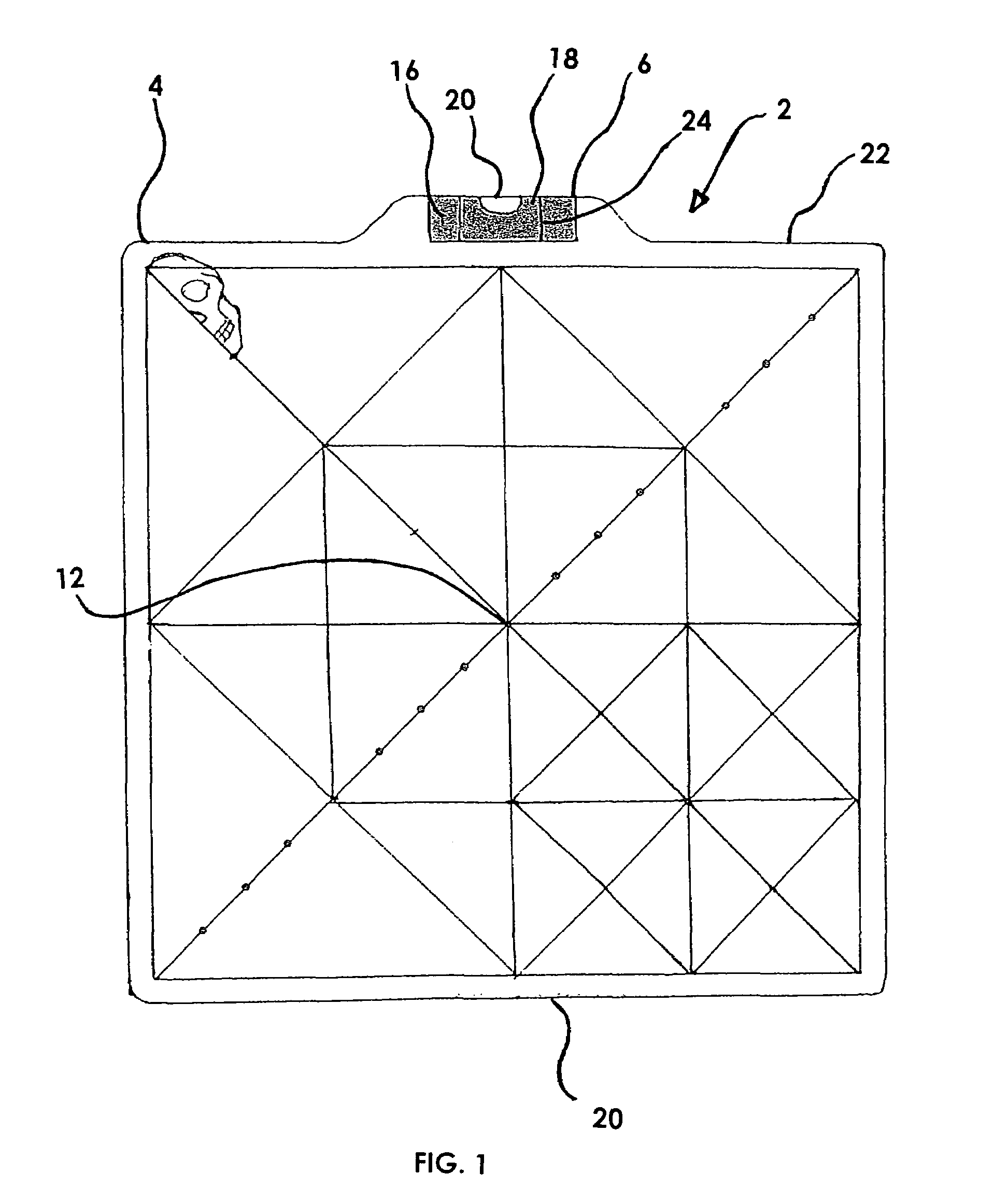 Artists's grid viewing device and method of use