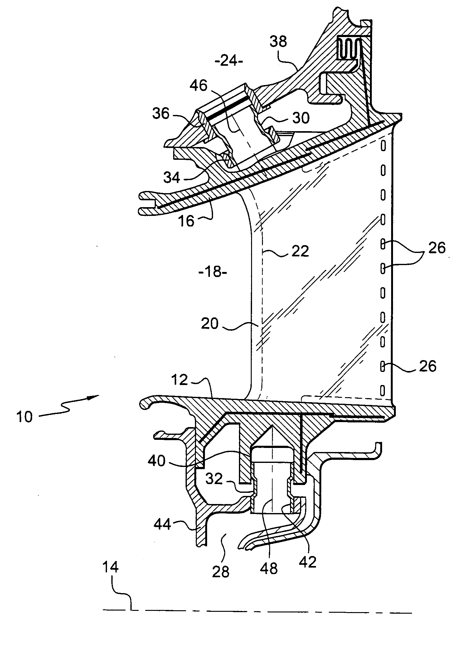 Link device between an enclosure for passing cooling air and a stator nozzle in a turbomachine