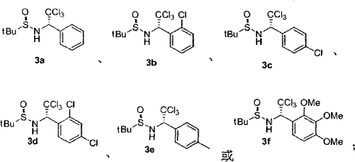 Chiral alpha-(trichloromethyl) amine compound and preparation method thereof