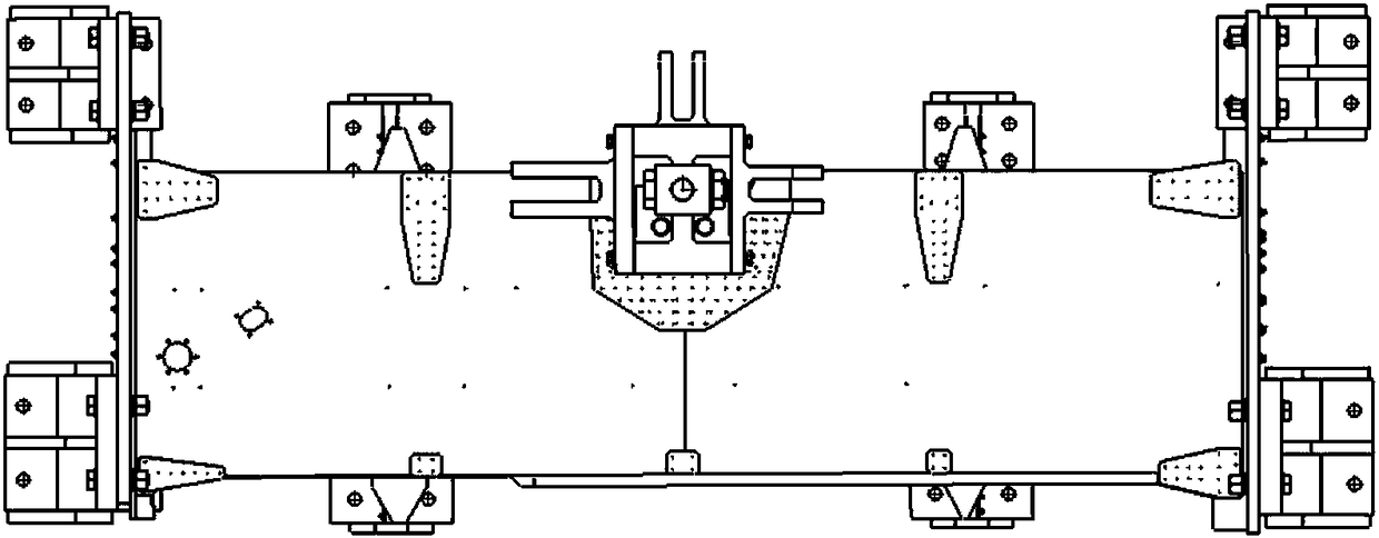 Main support beam fatigue test device